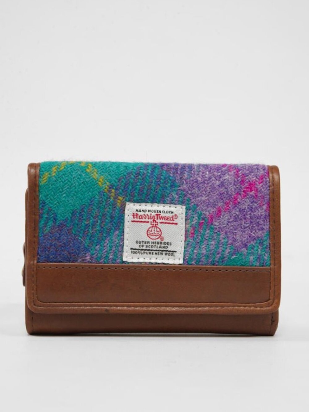 Harris Tweed Barra Purse Wallet A0222 | NWT | Genuine Leather & Authentic Harris